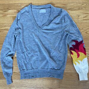 Zadig & Voltaire wool sweater with flames
